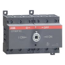 Comutator sarcina intre 2 surse conf. EN , I-0-II ,3 poli ,80A, ABB OT80F3C