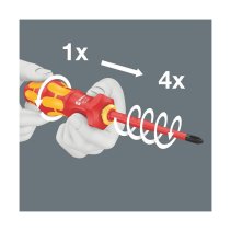 Set șurubelnițe  Kraftform Kompakt Turbi i 16 piese , WERA 0521463