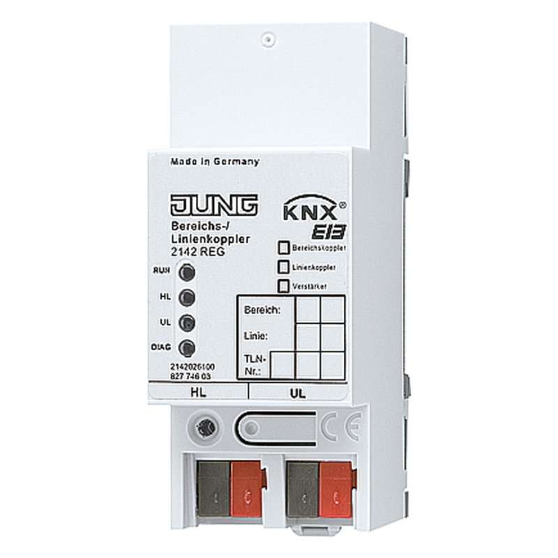 Cuplă zona sau linie  KNX  , JUNG 2142REG
