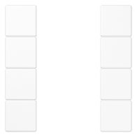 Set butoane pentru taste F50 , 4 canale 8 butoane , Jung LS504TSAWW