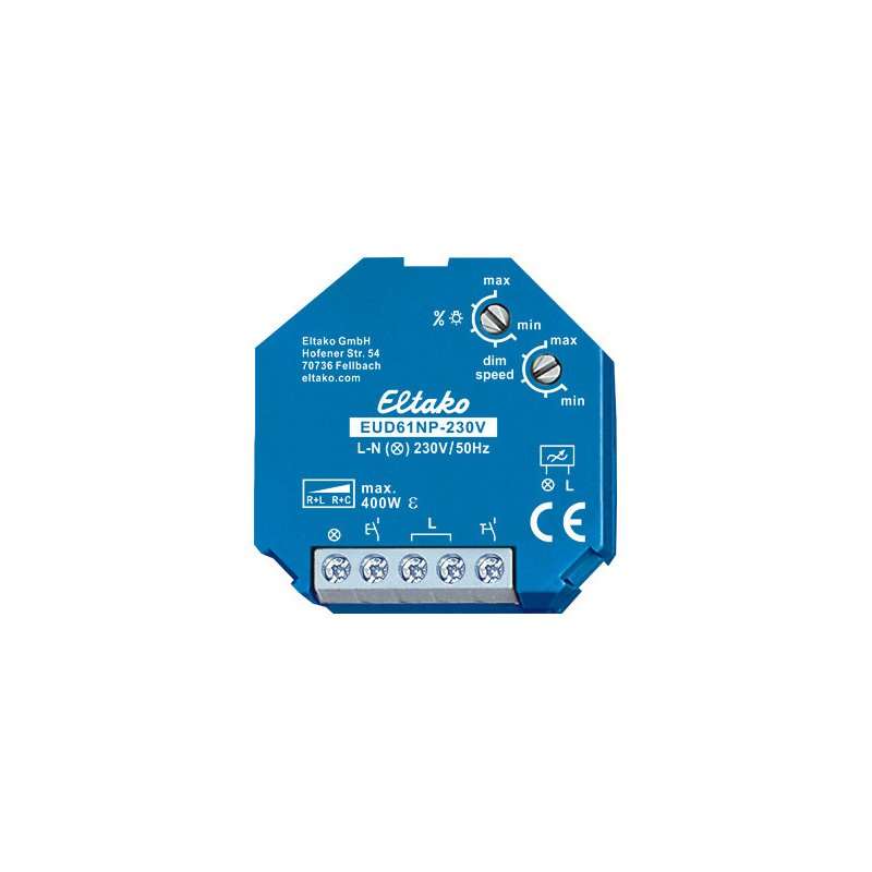Dimmer universal 500W fara conexiune N 230V,montaj în doză , ELTAKO EUD61NP-230V