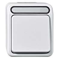 Întrerupător simplu cap scară aparent IP44 seria AQUASTAR  Merten MEG3116-8019 , 10A 250V