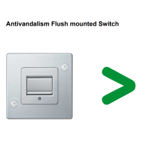 Întrerupător simplu sau cap scară aparent antivandal seria Panzer Merten MEG3116-7060 , 10A 250V