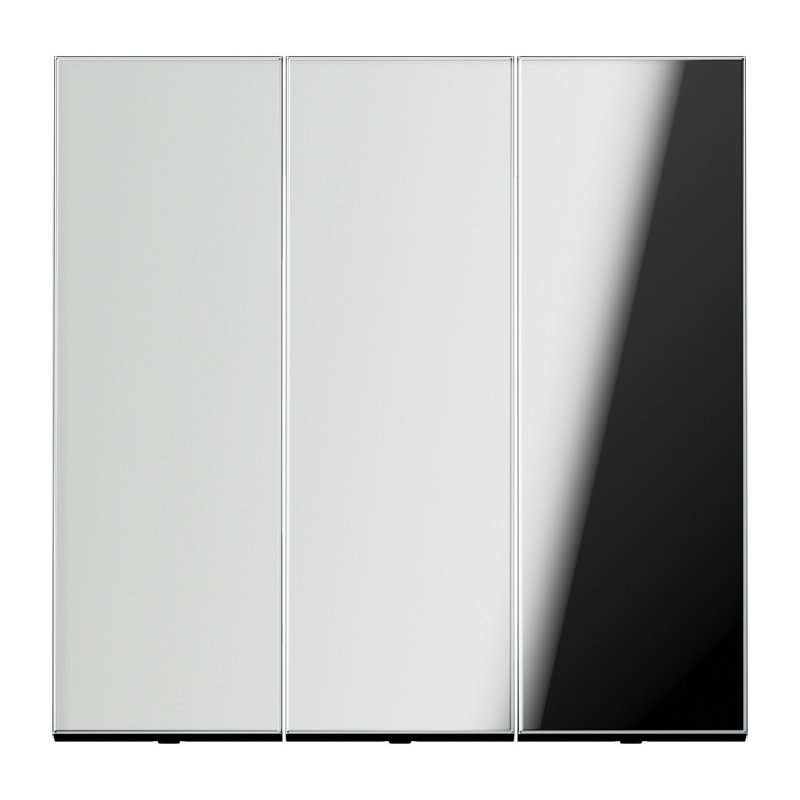 Capa pentru comutatoare triple  Jung GCR993 seria LS crom lucios