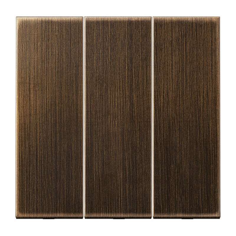 Capa pentru comutatoare triple  Jung ME993AT seria LS alamă antic