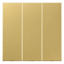 Capa pentru comutatoare triple  Jung ME993C seria LS alamă