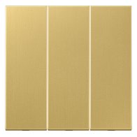 Capa pentru comutatoare triple  Jung ME993C seria LS alamă