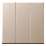 Capa pentru comutatoare triple  Jung A593BFCH seria A șampanie