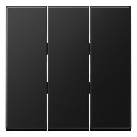 Capa pentru comutatoare triple  Jung  A593BFSWM seria A negru grafit mat