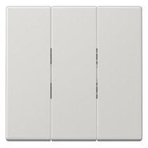 Capa pentru comutatoare triple  Jung  LS993BFLG seria LS gri