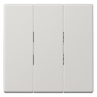 Capa pentru comutatoare triple  Jung  LS993BFLG seria LS gri