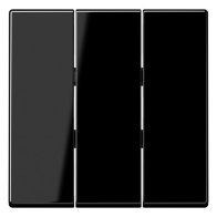 Capa pentru comutatoare triple  Jung  LS993BFSW seria LS negru