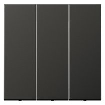 Capa pentru comutatoare triple  Jung  AL993AN seria LS din aluminiu lăcuit  antracit