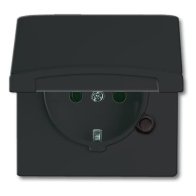 Priza schuko cu capac 16A  Busch-Jaeger 20EUGK-35-101 (ABB) gama Allwetter44 , special creata pentru exterior IP44