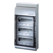 Tablou aparent 36 module pentru interior exterior IP54 calitate superioara conf. DIN43870 cu cleme N-PE , HENSEL  KV3536