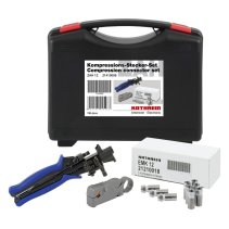 Set conectori cu mufe coaxial cu cleste de compresie si dezizolare coaxial Kathrein ZAH 12