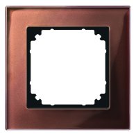 Ramă simplă Merten 489115 din sticlă securizată mahon 6mm seria M-Plan