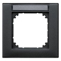 Ramă simplă cu spațiu de echitare  Merten 476114 din termoplastic plat  antracit seria M-Plan