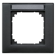 Ramă simplă cu spațiu de echitare  Merten 476114 din termoplastic plat  antracit seria M-Plan