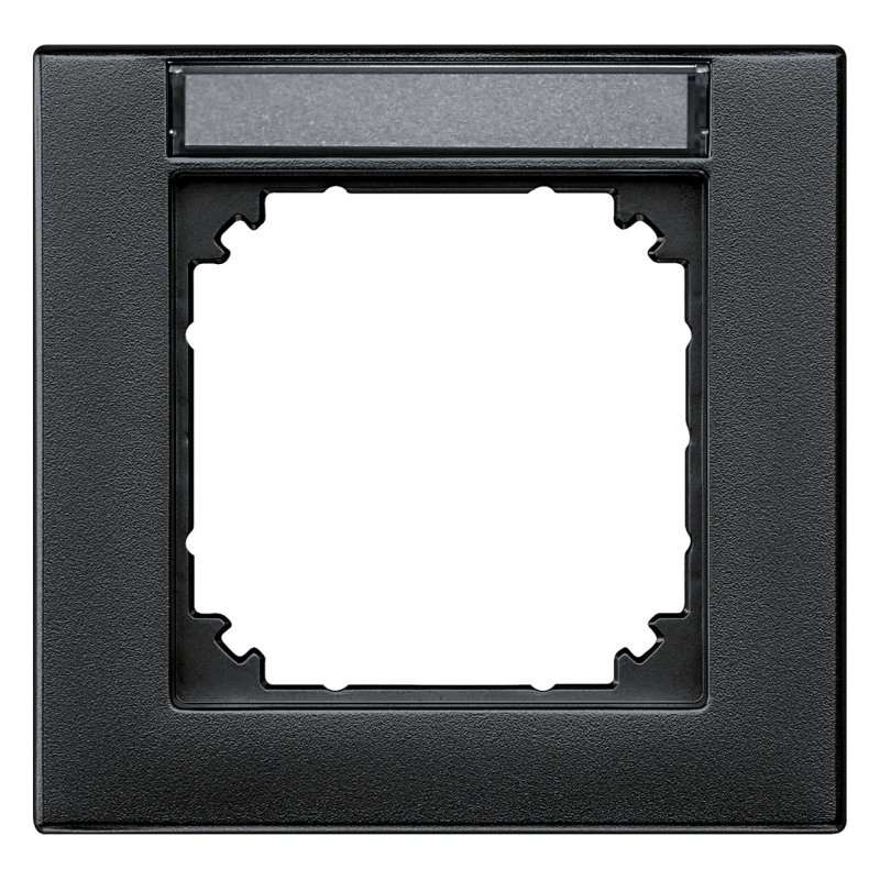 Ramă simplă cu spațiu de echitare  Merten 476114 din termoplastic plat  antracit seria M-Plan