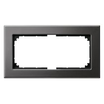 Ramă dublă fără separație Merten 475814 din metal gri rodiu seria M-Plan