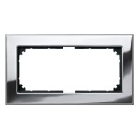 Ramă dublă fără separație Merten 475839 din metal crom seria M-Plan