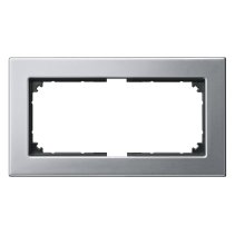 Ramă dublă fără separație Merten 475860 din metal gri platina seria M-Plan