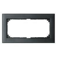 Ramă dublă fără separație Merten 488814 din termoplastic antracit seria M-Plan