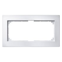 Ramă dublă fără separație Merten 488819 din termoplastic alb seria M-Plan