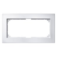 Ramă dublă fără separație Merten 488819 din termoplastic alb seria M-Plan