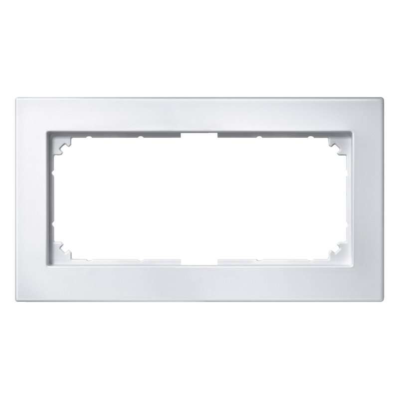 Ramă dublă fără separație Merten 488819 din termoplastic alb seria M-Plan