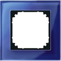 Ramă simplă Merten 489178 din sticlă securizată albastru safir seria M-Plan