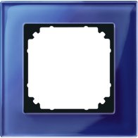Ramă simplă Merten 489178 din sticlă securizată albastru safir seria M-Plan