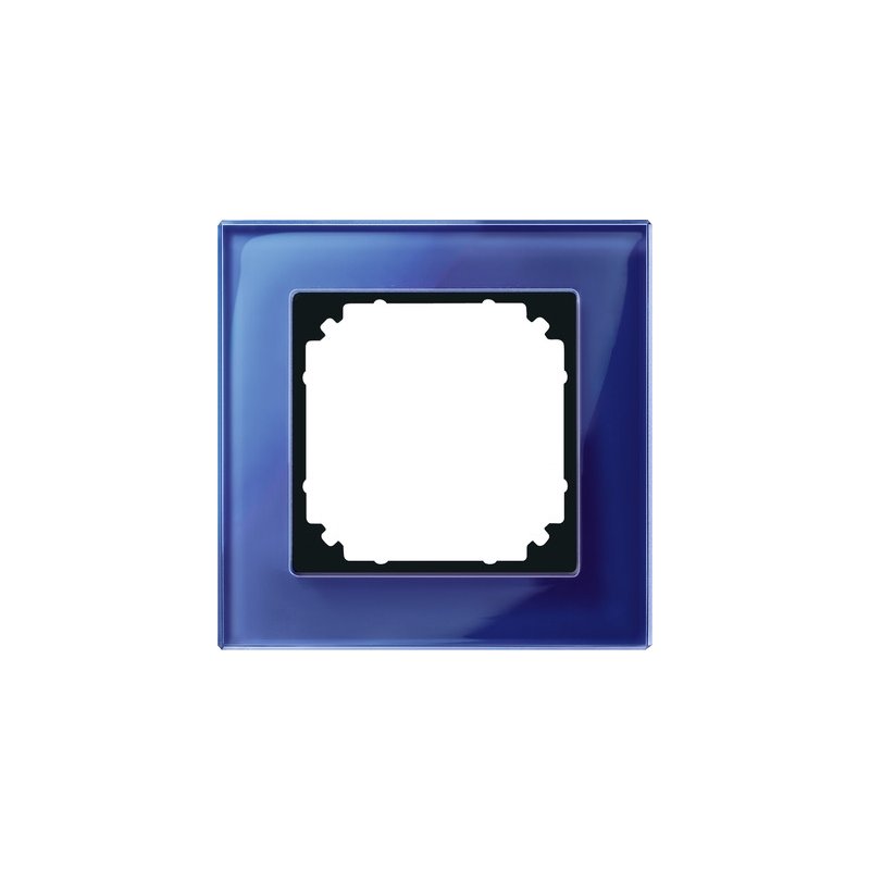 Ramă simplă Merten 489178 din sticlă securizată albastru safir seria M-Plan
