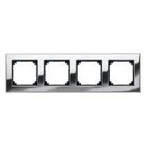 Ramă x4  Merten 475439 din metal cromat seria M-Plan