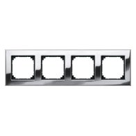 Ramă x4  Merten 475439 din metal cromat seria M-Plan