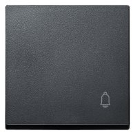 Capac pentru intreruptor si tastă cu simbol gong , Merten MEG3305-0414  antracit