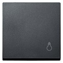 Capac pentru intreruptor si tastă cu simbol lampă , Merten  MEG3302-0414 antracit