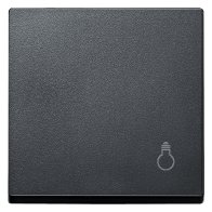 Capac pentru intreruptor si tastă cu simbol lampă , Merten  MEG3302-0414 antracit