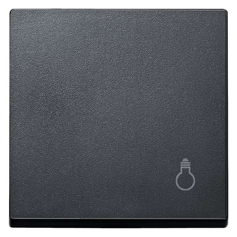 Capac pentru intreruptor si tastă cu simbol lampă , Merten  MEG3302-0414 antracit