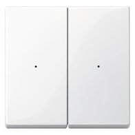 Cape pentru taste duble , Merten MEG5220-0319 alb polar