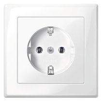 Priza schuko  cu ramă 16A 250V din termoplastic , Merten MEG2301-1419