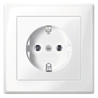 Priza schuko  cu ramă 16A 250V din termoplastic , Merten MEG2301-1419