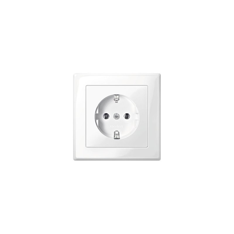 Priza schuko  cu ramă 16A 250V din termoplastic , Merten MEG2301-1419