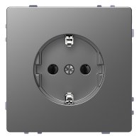 Priza schuko 16A 250V din oțel inoxidabil sistem Design, Merten MEG2301-6036