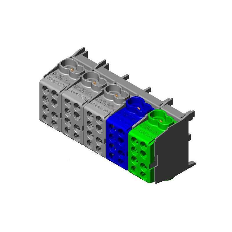 Cleme-borne conexiune 5 poli , 2x25 / 2x16 mm 1000V AC\DC