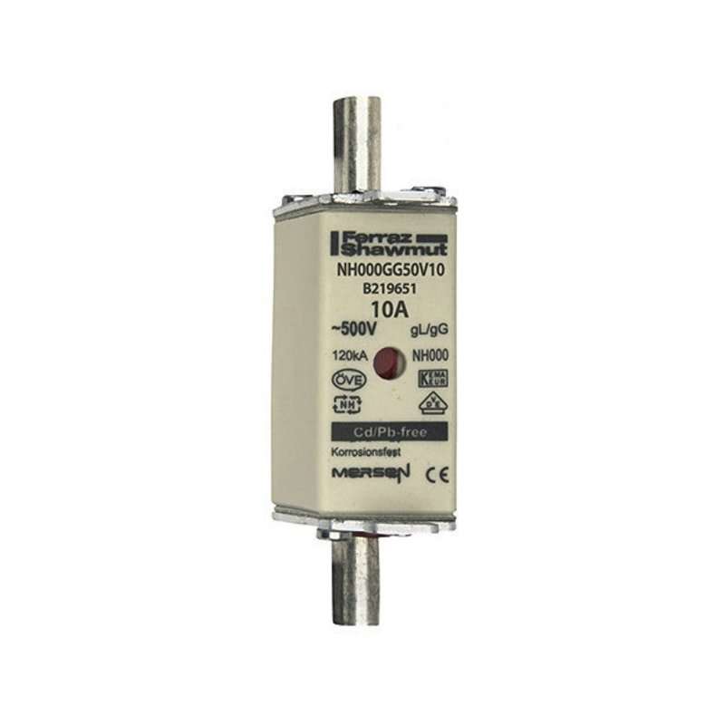 Siguranță tip MPR  marime NH000  gG 10A , AC500V cu indicator combinat defect
