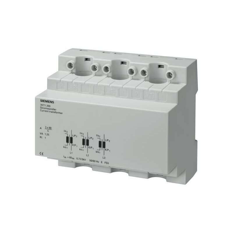 Transformator de curent trifazat 100A/5 , Siemens 7KT1201 AC3x100/5A