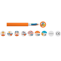 Cablu incendiu cu mentinere  NHXH FE180/E30 3x2,5 mm²  - Cablu electric din cupru cu intarziere la foc