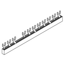 Bus bar trifazat fara N ,10mm2, poli pentru DDR 4 poli + 8 disjunctoare